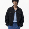 Alcen Shadow Wash Loose-Fit Denim Jacket