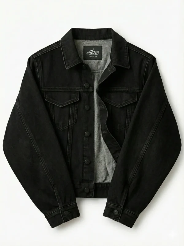 Alcen Shadow Wash Loose-Fit Denim Jacket