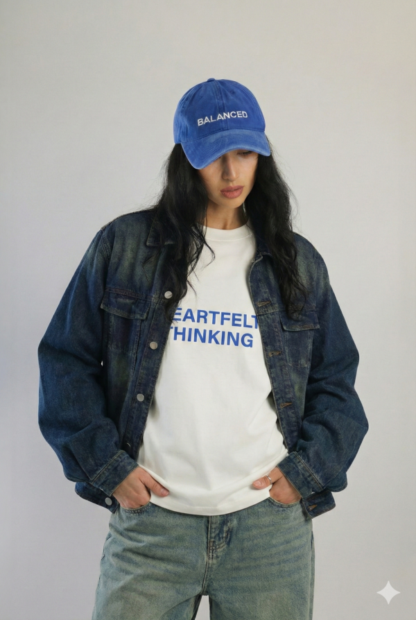 ALCEN Olive Moss Loose-Fit Denim Jacket