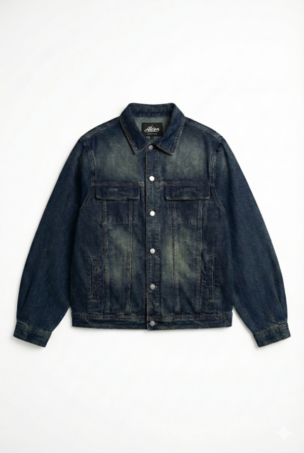 Gemini_Generated_Image_h3m5exh3m5exh3m5 ALCEN Olive Moss Loose-Fit Denim Jacket